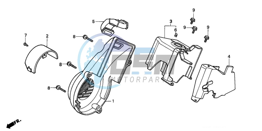 FAN COVER/SHROUD/ AIR GUIDE COVER