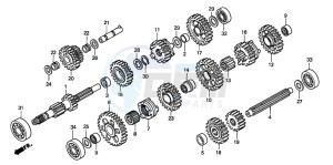 TRX450FE drawing TRANSMISSION (TRX450FM)