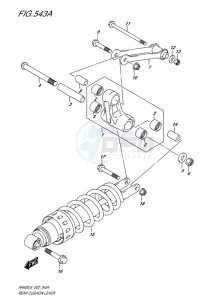 AN400 ABS BURGMAN EU-UK drawing REAR CUSHION LEVER