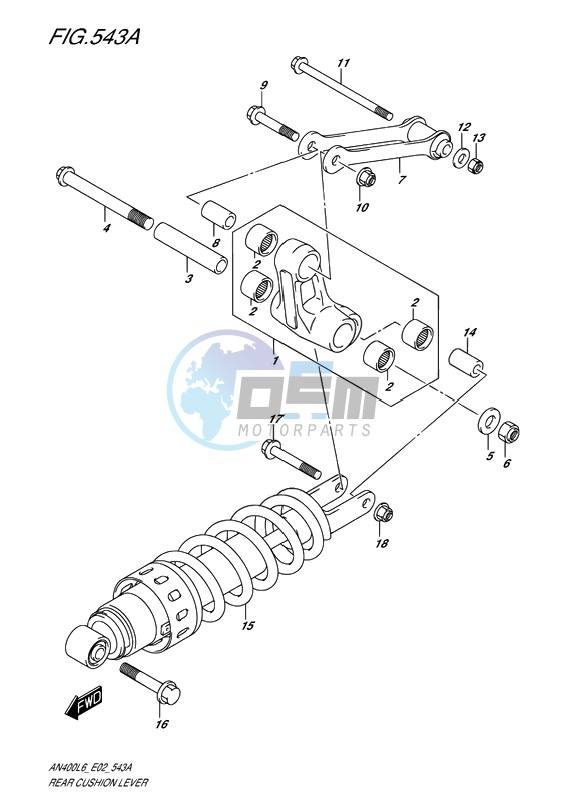 REAR CUSHION LEVER