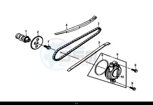 MASK 50 (XE05W1-IT) (L7-L9) drawing CAM SHAFT-CYL. HEAD L. SIDE COVER / MASK 50 (XE05W1-IT) (L7-L9)