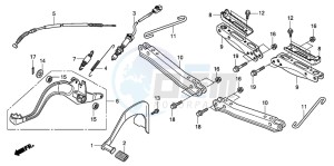 TRX420TE FOURTRAX ES drawing STEP/PEDAL