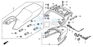 XL650V TRANSALP drawing SEAT