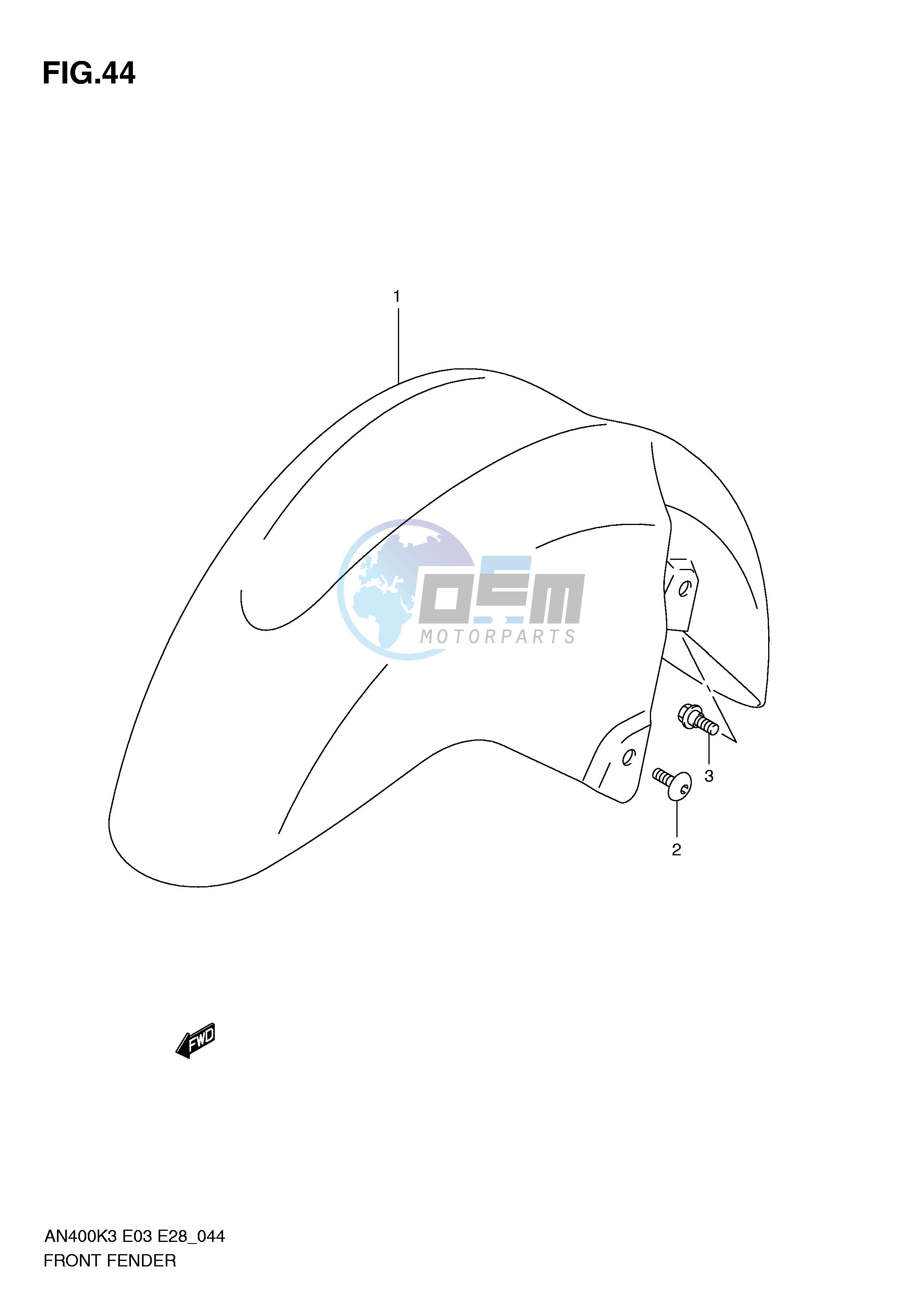 FRONT FENDER (AN400K3 K4 K5 K6)