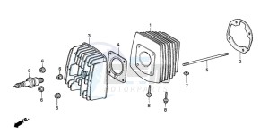 PK50M drawing CYLINDER/CYLINDER HEAD