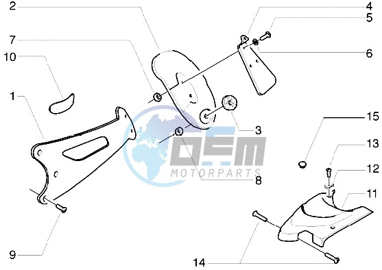 Splash guard bracket-Carburettor cover