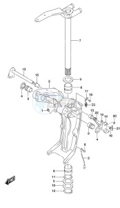 DF 300AP drawing Swivel Bracket w/Transom (X or XX)