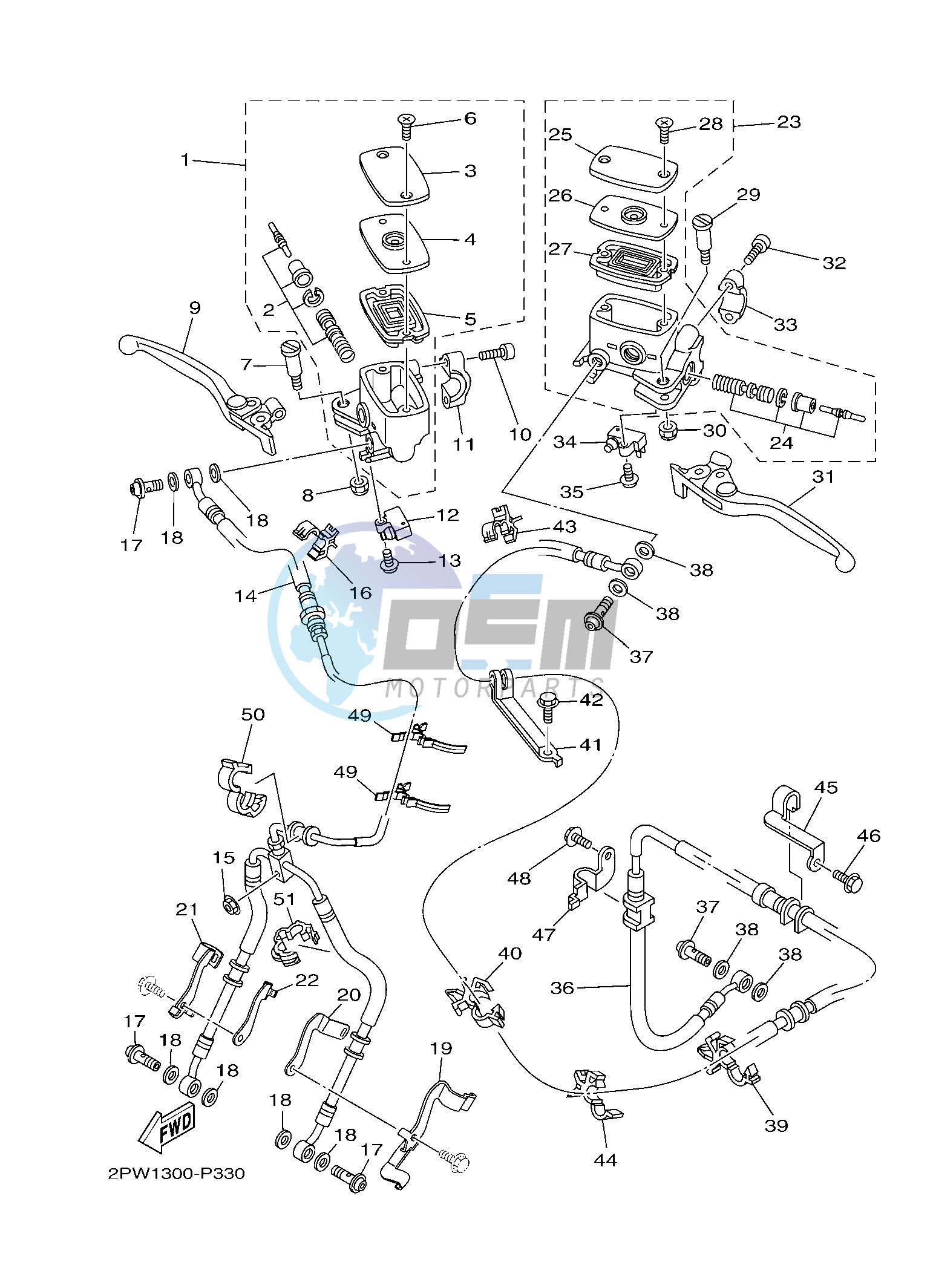 FRONT MASTER CYLINDER