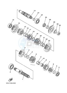 YZ250X (BF1M) drawing TRANSMISSION