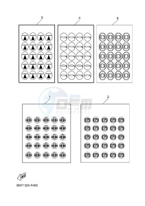 YFM450FWAD GRIZZLY 450 EPS (BM71) drawing EMBLEM & LABEL 2