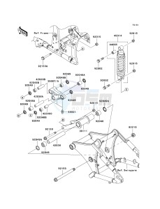 VN 900 D[VULCAN 900 CLASSIC LT] (6F-9F) D7F drawing SUSPENSION_SHOCK ABSORBER