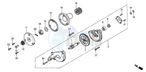 NX125 drawing OIL PUMP