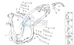 Sport City Cube 125-200 carb e3 drawing Frame