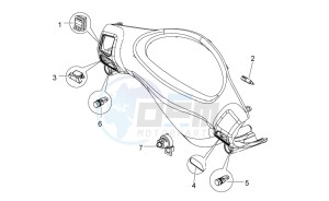 Sport City One 125 4T e3 drawing Controls