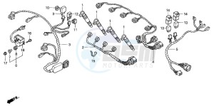 CBR600FR drawing SUB HARNESS