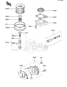 KZ 440 G (G1) drawing OIL PUMP_OIL FILTER