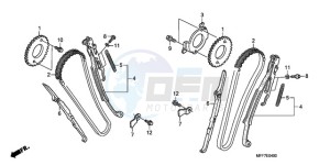 XL700V9 UK - (E / MKH) drawing CAM CHAIN/TENSIONER