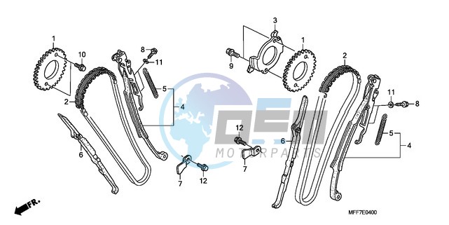 CAM CHAIN/TENSIONER