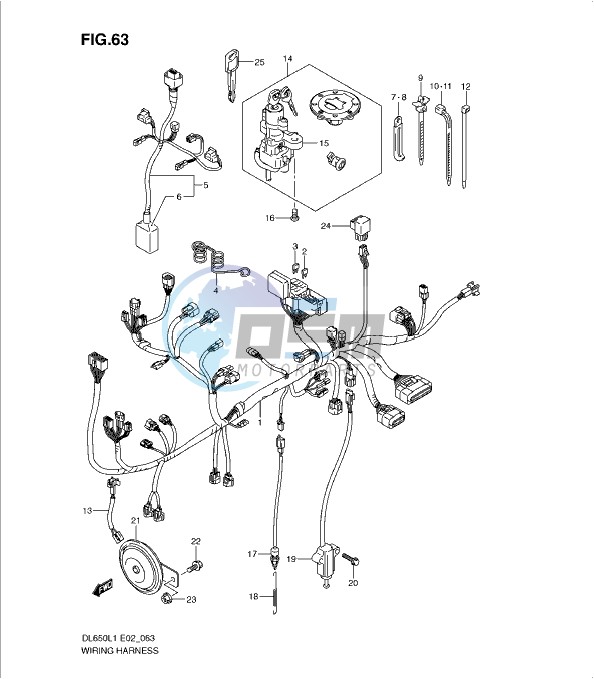 WIRING HARNESS (DL650L1 E24)