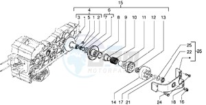 X9 500 drawing Driven pulley