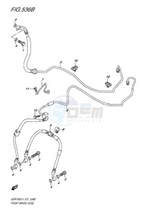 GSR750Z ABS EU drawing FRONT BRAKE HOSE