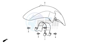 SLR650 drawing FRONT FENDER (2)