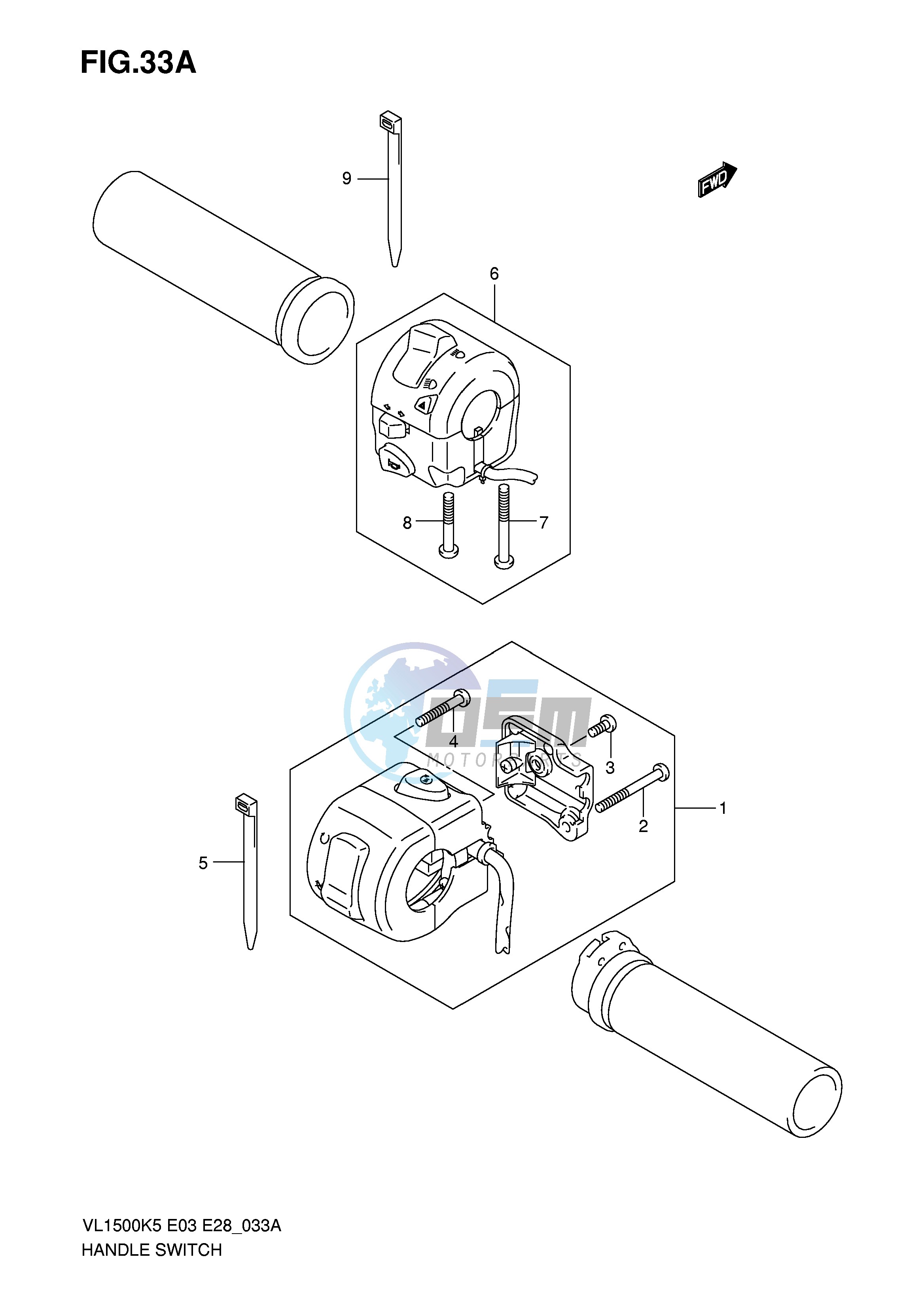 HANDLE SWITCH (MODEL K7 K8 K9)