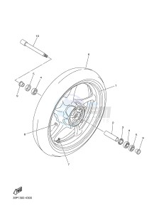 FZ8-S FZ8 FAZER 800 (42PG) drawing FRONT WHEEL