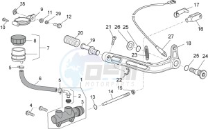 Stelvio 1200 8V STD - NTX drawing Rear master cylinder