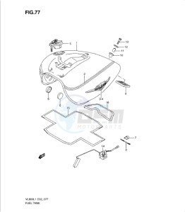 VL800 drawing FUEL TANK (VL800TL1 E24)