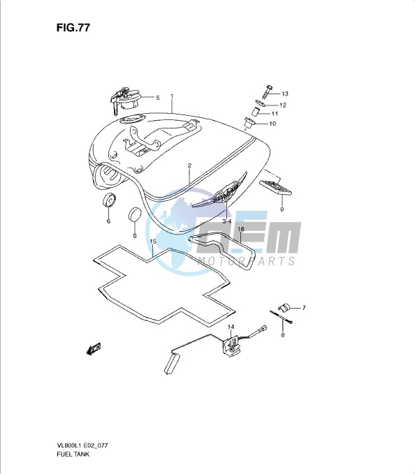 FUEL TANK (VL800TL1 E24)