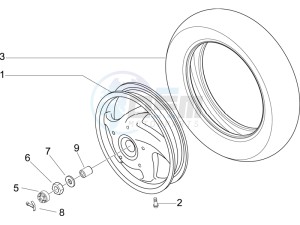 LXV 150 4T USA drawing Rear Wheel