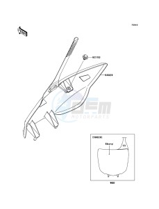 KX250F KX250W9F EU drawing Accessory