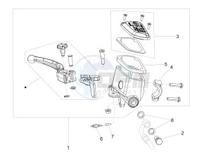 SHIVER 900 ABS (APAC) drawing Front master cilinder