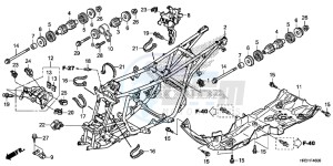 TRX420TE1H Europe Direct - (ED) drawing FRAME BODY