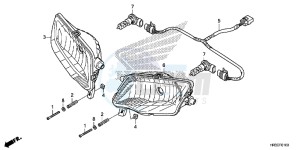 TRX420TE1F TRX420 Europe Direct - (ED) drawing HEADLIGHT