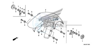 VFR1200XD CrossTourer - VFR1200X Dual Clutch 2ED - (2ED) drawing FRONT FENDER