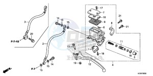 SH125E SH125 E drawing REAR BRAKE MASTER CYLINDER