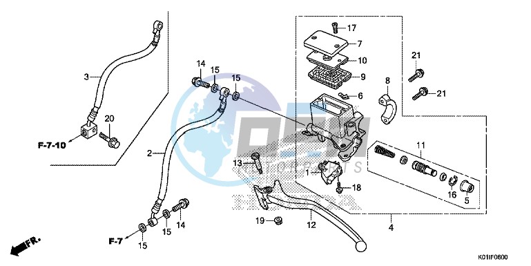 REAR BRAKE MASTER CYLINDER