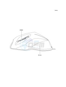 ZR 1000 A [Z1000] (A1-A3) drawing DECALS-- GREEN- --- A1- -