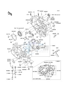 KL 650 E [KLR650] (E8F-E9F) E8F drawing CRANKCASE