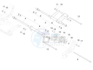 Medley 125 4T ie ABS (APAC) drawing Swinging arm