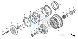 CBF1000S9 France - (F / ABS CMF) drawing CLUTCH