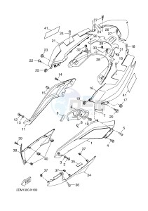 YPR125RA XMAX 125 ABS EVOLIS 125 ABS (2DMK 2DMK) drawing SIDE COVER