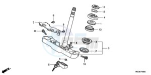 VT750C9 Europe Direct - (ED / MK) drawing STEERING STEM