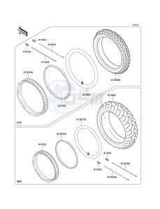 BN 125 A [ELIMINATOR 125] (A6F-A9F) A7F drawing TIRES