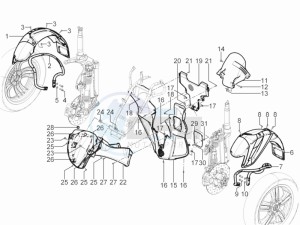 MP3 300 yourban lt erl drawing Wheel housing - Mudguard