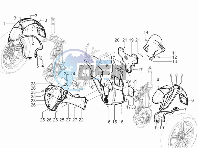 Wheel housing - Mudguard