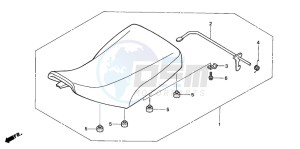 TRX350TE FOURTRAX ES drawing SEAT