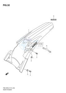 RM-Z250 (E19) drawing REAR FENDER